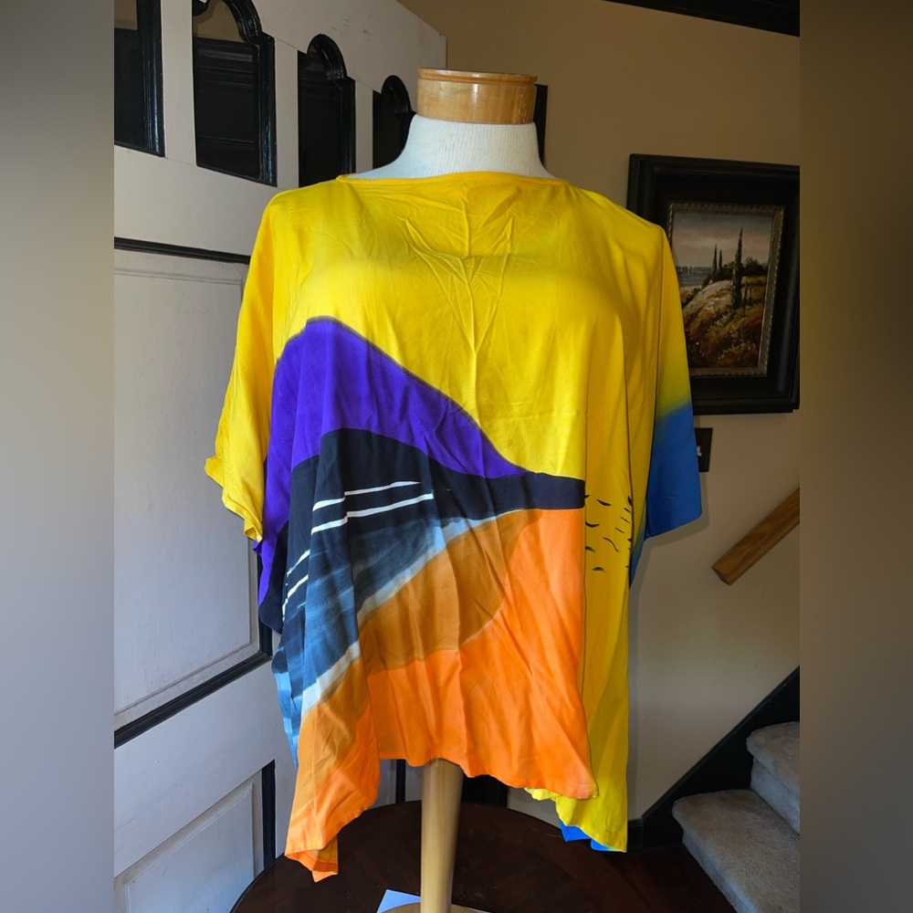 Sylca shirt hand painted art to wear